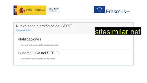 sepie.gob.es alternative sites