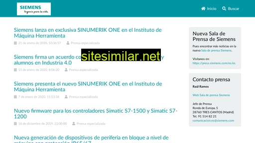 siemens-prensa.es alternative sites