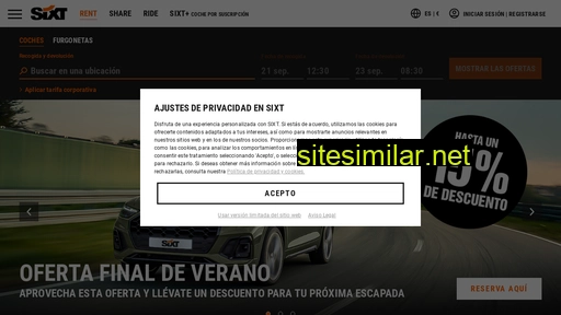 sixt.es alternative sites