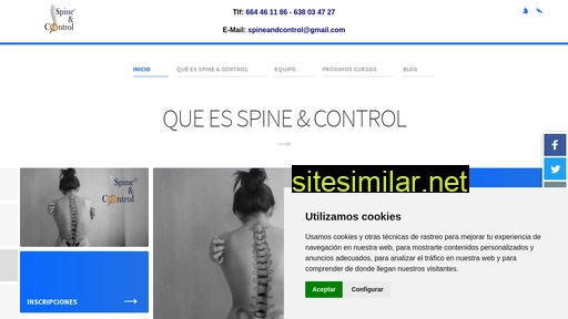 spineandcontrol.es alternative sites