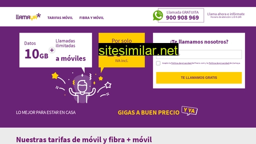 tarifasllamaya.com.es alternative sites