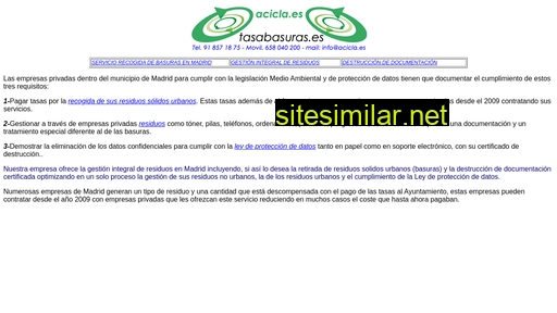 tasabasuras.es alternative sites