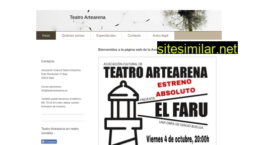 teatroartearena.es alternative sites