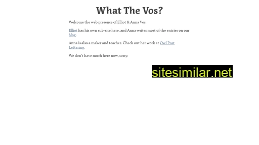 Thevos similar sites