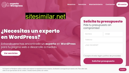 tuexpertoenwordpress.es alternative sites