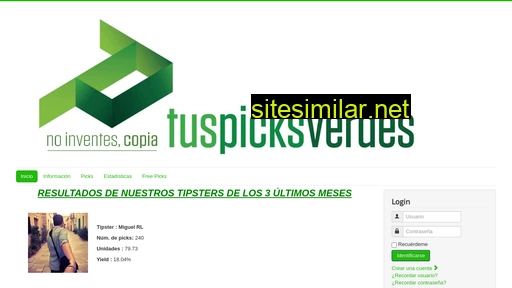 tuspicksverdes.es alternative sites