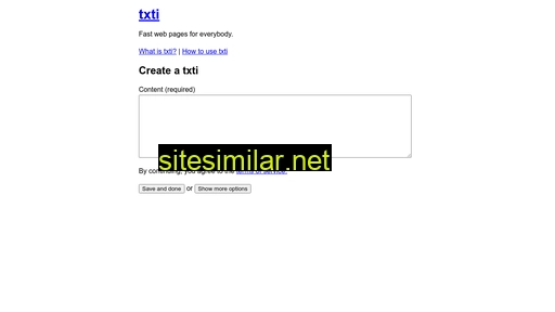 txti.es alternative sites