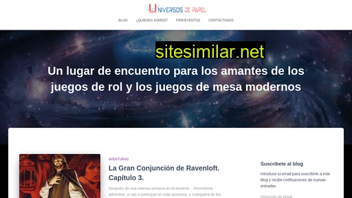 universosdepapel.es alternative sites