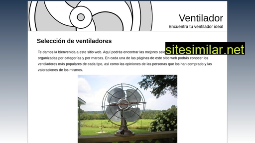 Ventilador similar sites