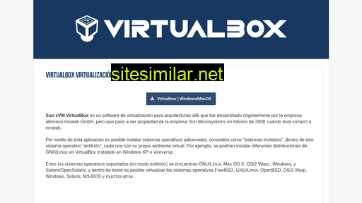 virtualbox.es alternative sites
