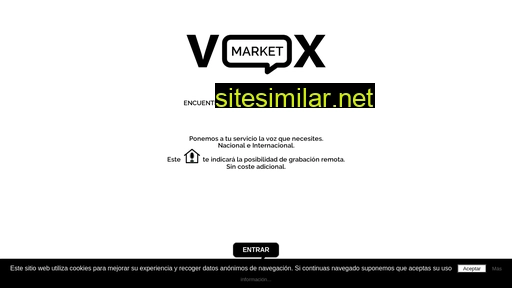 voxmarket.es alternative sites