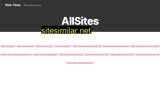 web-temp.es alternative sites