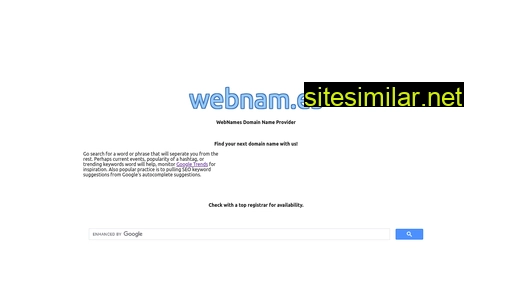 webnam.es alternative sites