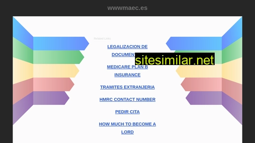wwwmaec.es alternative sites