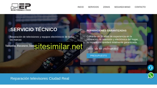 reparaciontelevisionvaldepeñas.es alternative sites