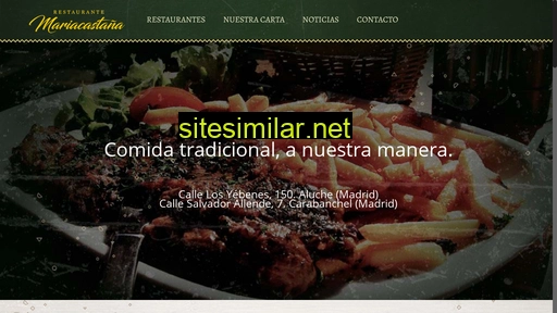 restaurantemariacastaña.es alternative sites