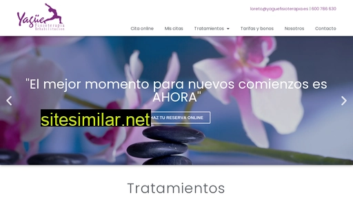 yaguefisioterapia.es alternative sites