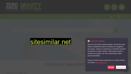 zerogravityshop.es alternative sites