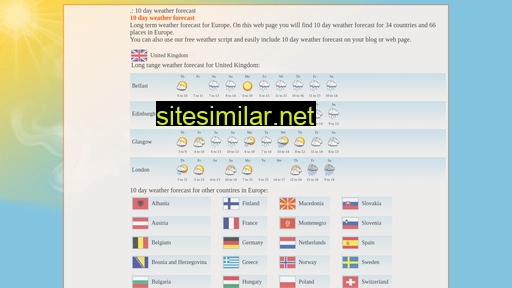 10dayweatherforecast.eu alternative sites