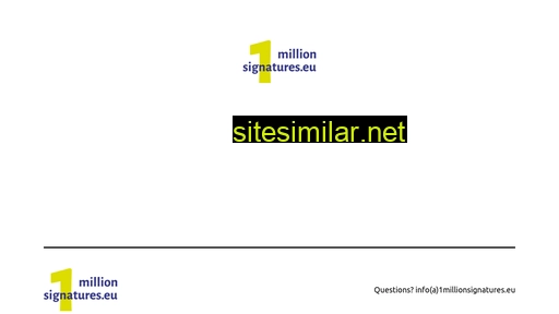 1millionsignatures.eu alternative sites