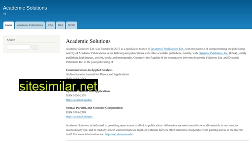 acadsol.eu alternative sites