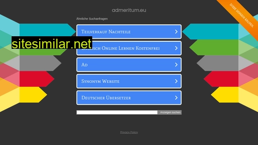 admeritum.eu alternative sites