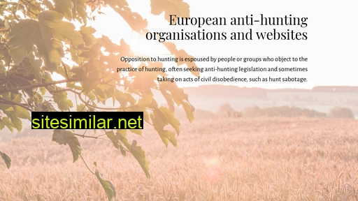 againsthunting.eu alternative sites