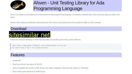 ahven-framework.eu alternative sites