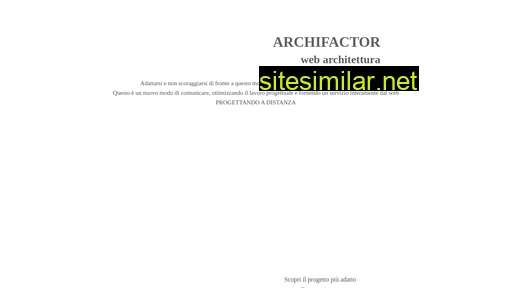 Archifactor similar sites
