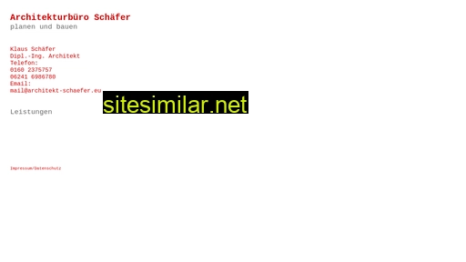 architekt-schaefer.eu alternative sites