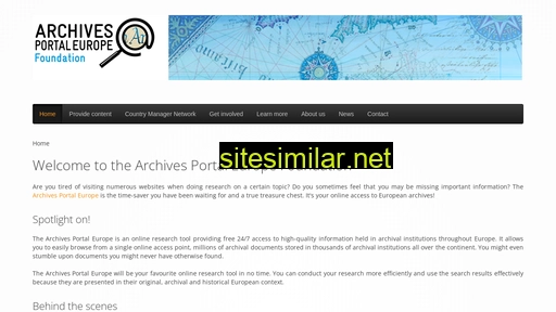 archivesportaleuropefoundation.eu alternative sites