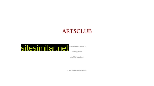 Artsclub similar sites