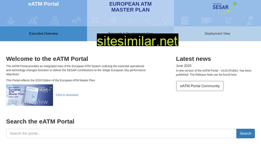 atmmasterplan.eu alternative sites