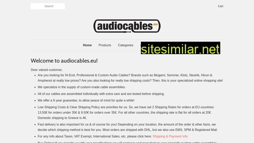 audiocables.eu alternative sites