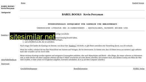 babelbooks.eu alternative sites