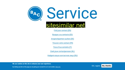 Bacservice similar sites