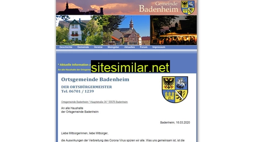 Badenheim similar sites