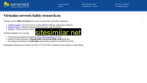 Baltic-research similar sites