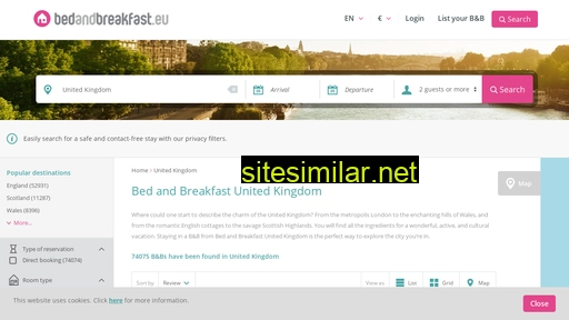 bedandbreakfast.eu alternative sites