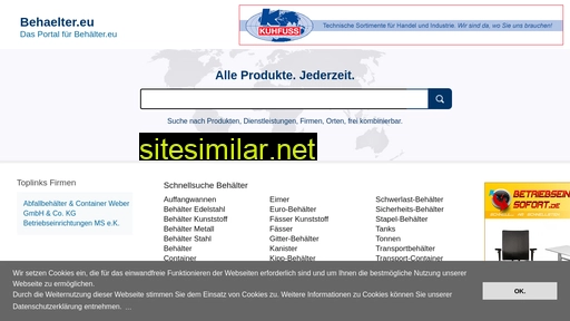 behaelter.eu alternative sites
