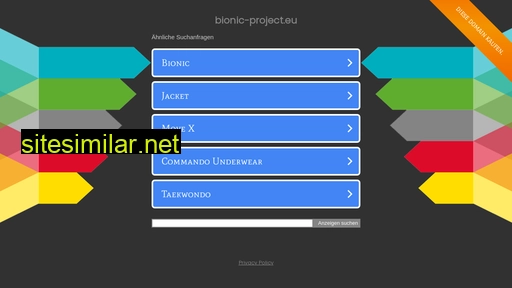 bionic-project.eu alternative sites