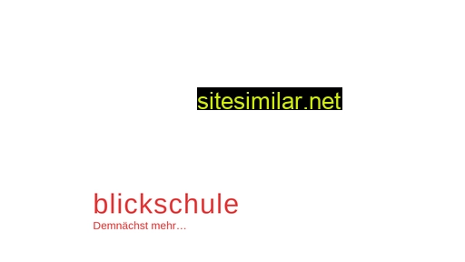 blickschulung.eu alternative sites