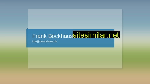 boeckhaus.eu alternative sites