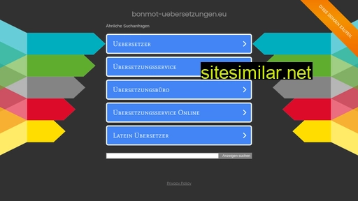 Bonmot-uebersetzungen similar sites