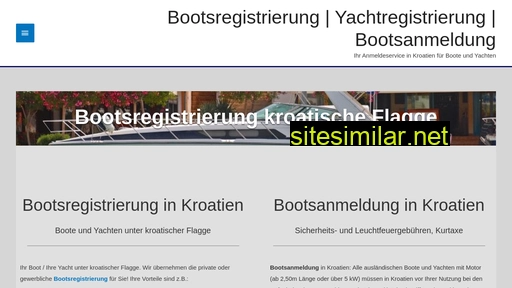 Bootsregistrierung similar sites