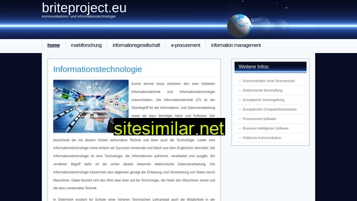 briteproject.eu alternative sites