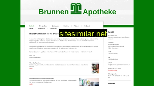 brunnen-apotheke-ronneburg.eu alternative sites