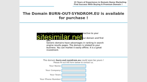 burn-out-syndrom.eu alternative sites