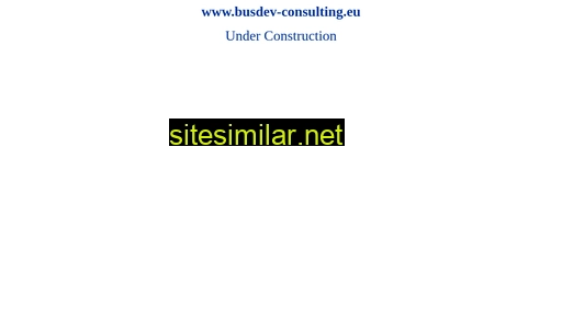 Busdev-consulting similar sites