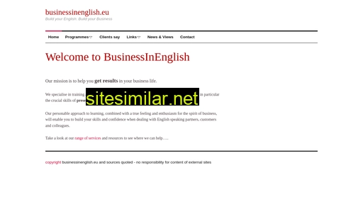 businessinenglish.eu alternative sites